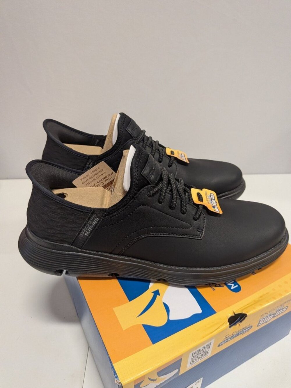 Skechers Hands Free Slip-ins Garza Gervin Oxford Shoes Men's Size 13 Black (2050
